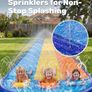 18ft/548cm Triple Lanes Water Slides and 3 bodyboards, Backyard Lawn Water Slides with Sprinkler for Kids Adults Outdoor Water Toy fun in summer for Kids Adults Image 4