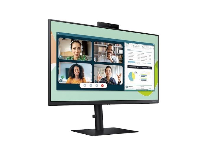 Brand-new Samsung S4 24" LED IPS 16:9 FreeSync Monitor with Pop-Up Webcam