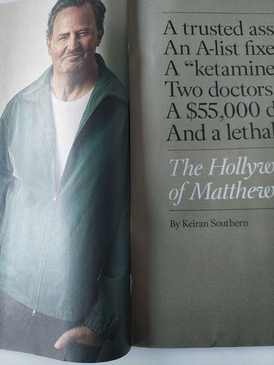 Matthew Perry - Friends - Sunday Times - immaculate condition
