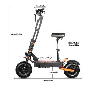 TOURSOR X8P 38.8AH 8000W Dual Motor Electric Scooter