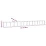 Garden Raised Bed Galvanised Steel 512x80x36 cm Green Image 4