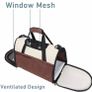 Pet Carrier, Airline Approved Dog Carrier, Small Medium Cat Carrier, Portable Breathable Pet Travel Carrier, Collapsible Soft-Sided Mesh Puppy Carrier for Small Medium Dogs (MULTIPLE COLOURS/SIZES) Image 5