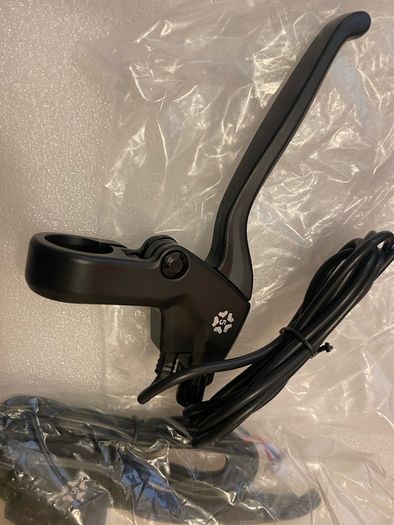 100% Brand new whole aluminium alloy brake lever for electric bike, ebike brake lever electric scooter with 2meter wire (cut off power brakes)