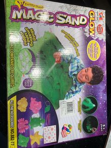 Glow magic sand