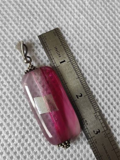 Sterling silver glass pendant