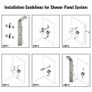 5 in 1 Shower Tower Panel fashion Stainless Steel with shower screen Bathroom electric shower (FREE SHIPPING) Image 6