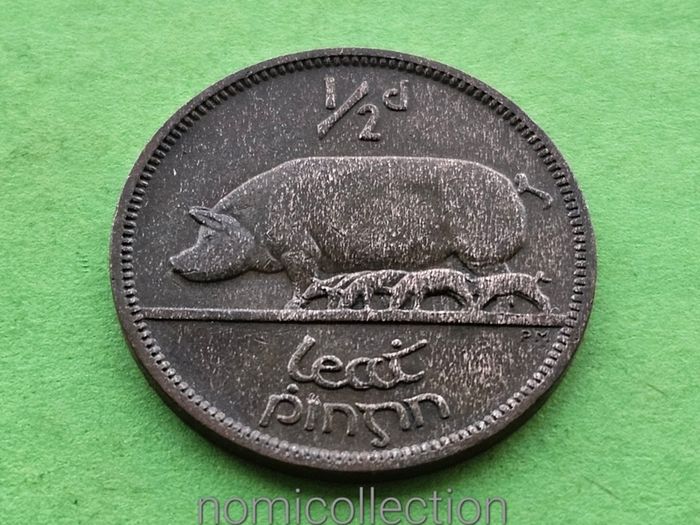 Ireland 1949 year Bronze Half Penny.