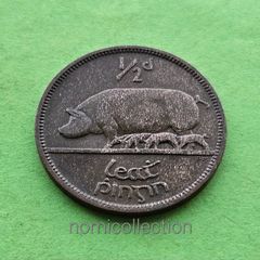 Ireland 1949 year Bronze Half Penny.