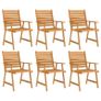 7 Piece Garden Dining Set Solid Acacia Wood Image 4