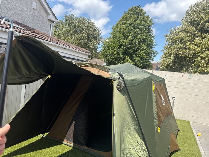 6 man tent with awnings Colman 2 min pop up