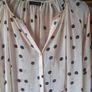 womens blouse size 20 cream Black spots Image 2
