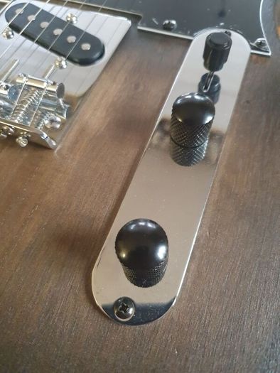 Tobacco burst Tele style electric guitar