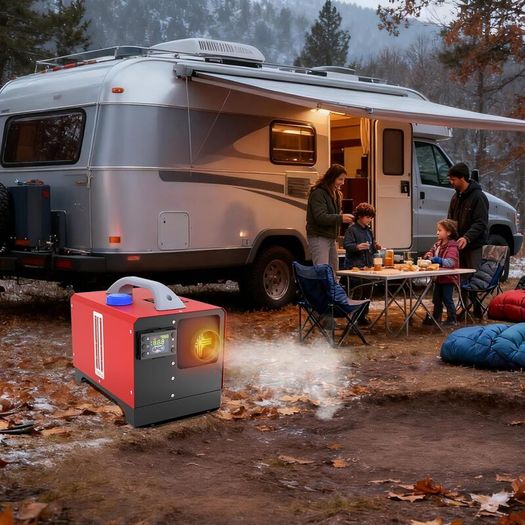 12 V 8 kW Diesel Heater, Remote, LCD