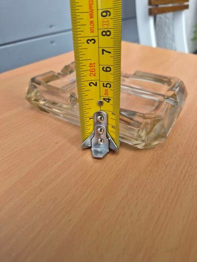Clear Glass Cigar Rest Ashtray