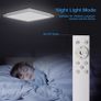 Ceiling Light with Remote, 12 Inch 24W Dimmable Led Flush Mount Ceiling Light Fixture 3000K-6500K Modern Square White Panel Lamp for Bedroom Kidroom Party Festival (FREE POSTAGE) Image 5
