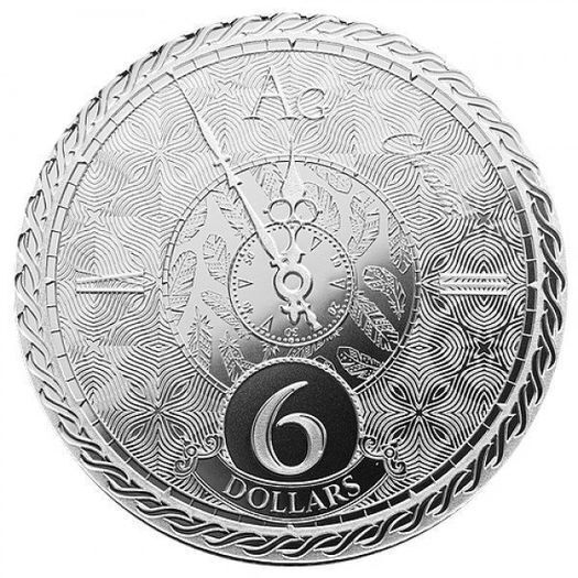 2020 Tokelau 6 Dollars 1 oz Silver Bullion Coin - Chronos BU (In Capsule)
