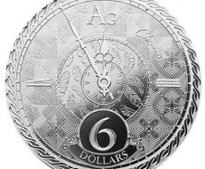 2020 Tokelau 6 Dollars 1 oz Silver Bullion Coin - Chronos BU (In Capsule)