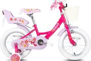 Unicorn 12/14/16/18 Inch Girls Bike for 2-9 Years Old Kids, 12/14/16/18 Inch Gilrs Bike with Stabilisers &amp; Doll Seat&amp; Basket &amp; hand brakes
