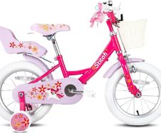 Unicorn 12/14/16/18 Inch Girls Bike for 2-9 Years Old Kids, 12/14/16/18 Inch Gilrs Bike with Stabilisers & Doll Seat& Basket & hand brakes
