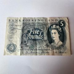 bank of england 5  pound note 1962-1966