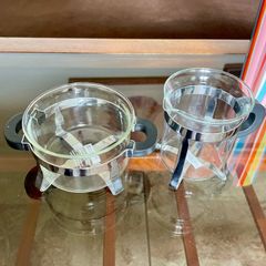 Vintage Bodum Chambord Classic Sugar and Creamer Milk Jug Set 1990s