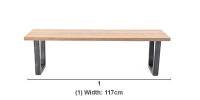 CALIA Oak Small Rectangle Dining Table