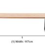 CALIA Oak Small Rectangle Dining Table Image 8