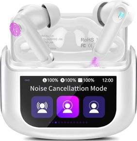 Thunelec U9 Earbuds, Bluetooth 5.4 with Touchscreen, In-Ear with Noise-Canceling Mic, 48-Hour Playtime, Deep Bass, Dark Gray