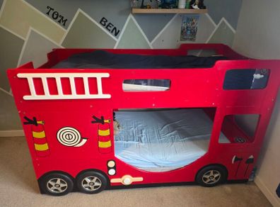 Kids Bunk Bed Fire Engine