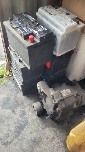 Car batteries x6 some holding charge some dead