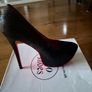 Brand new Noo glamorous size 44 glitter stiletto heels with platform Image 3