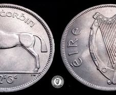 [#2330] - Ireland 1961 | Irish 2s6d | Irish Half Crown | Horse | KM.16a