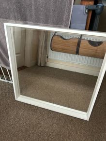 IKEA mirror with 2 separate strip lights (bulbs included)