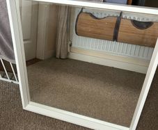 IKEA mirror with 2 separate strip lights (bulbs included)