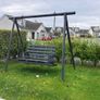 Garden Swing Seat with Cushions Image 2