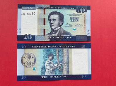 Liberia   10 Dollars  2016  Pick 32a. ( Uncirculated )