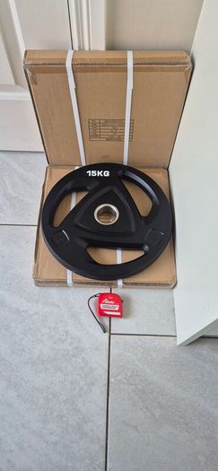 brand new 2x15kilo olympic weight plates