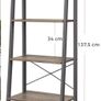 Ladder Shelf, 4-Tier Bookshelf, Free Standing Storage Shelves, Stable Metal Frame, in the Living Room Bedroom Kitchen or Balcony, Easy to Assemble, Industrial (FREE POSTAGE) Image 7