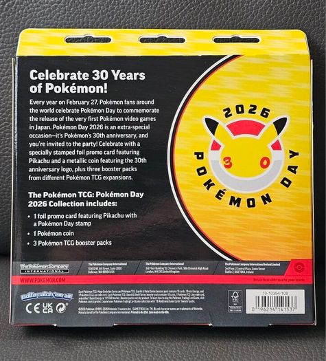 Pokemon TCG Pokemon Day 2026 30th Anniversary Brand New Sealed