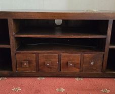 Solid wood corner TV stand