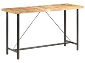 Bar Table 180x70x107 cm Rough Mango Wood