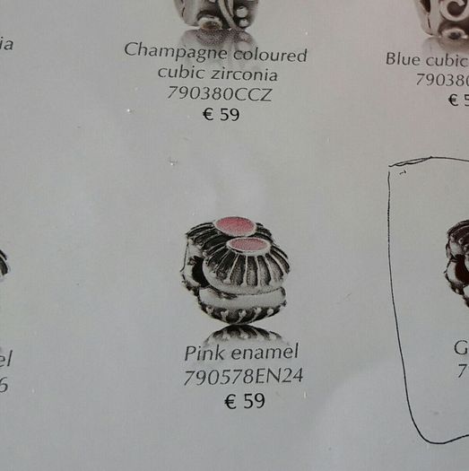 Brand new genuine Pandora sterling silver charm clips