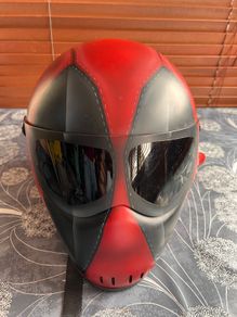 Custom Deadpool Helmet Hand Painted Collectors Piece