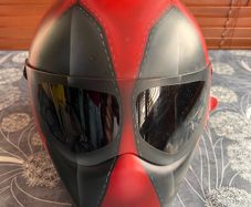 Custom Deadpool Helmet Hand Painted Collectors Piece