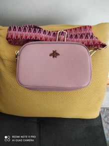 New 100% leather cross body bag