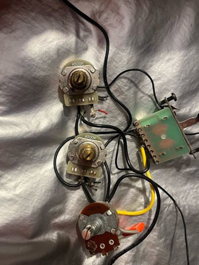Jackson esp fender 3 way switch Wiring Harness humbucker 2 volume tone 3 way switch electric guitar parts accessories
