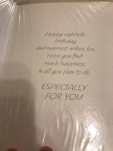 80th birthday card