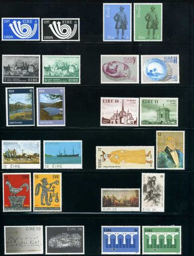1960-1992 Ireland Europa Issues Complete Mint Never Hinged