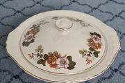 Beautiful Vintage Floral Lidded Tureen from Tudor Ware Ironstone Rosina