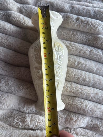 Vintage Lenox Ivory Porcelain Embossed Vase (8.25")